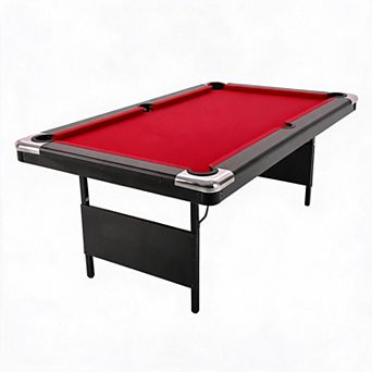 7FT Foldable Billiard Pool Table, Multipurpose Portable Game Table Full Kit for Family Game Room Use