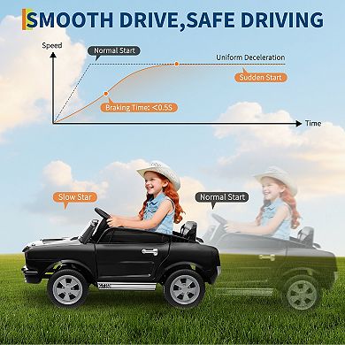 24V 2-Seater Licensed Shelby GT350 Electric Ride-On Car for Kids