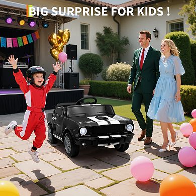 24V 2-Seater Licensed Shelby GT350 Electric Ride-On Car for Kids