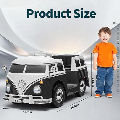 Volkswagen Licensed Electric Ride-On Bus for Kids