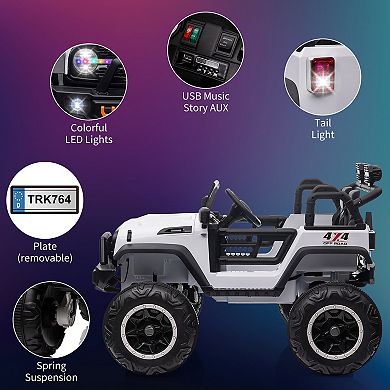 24V 2-Seater Kids Electric Ride-On Truck