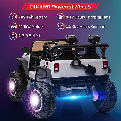 24V 2-Seater Kids Electric Ride-On Truck