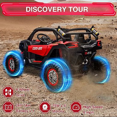 24V 2-Seater Kids Electric Ride On UTV