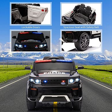 12V Kids Ride On Police Car