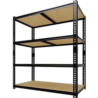 4/5 tier Garage Shelving Unit 48 x 24 in Adjustable Heavy Duty Steel Storage Rack for Pantry Basement