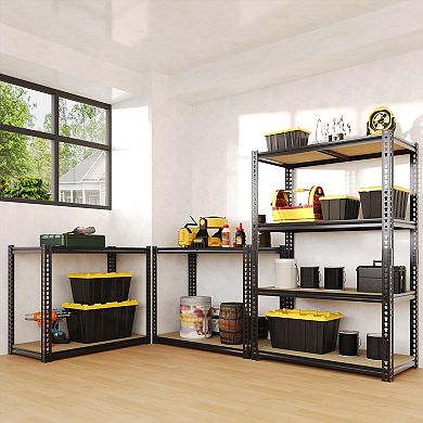 4/5-Tier Garage Shelving Unit 48 x 24in Adjustable Heavy Duty Steel Storage Rack for Pantry Basement
