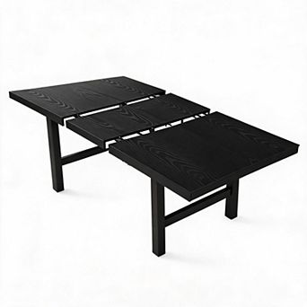 63"-83" Extendable Dining Table for 6-8, Kitchen Rectangle Table with Expandable, Space Saving
