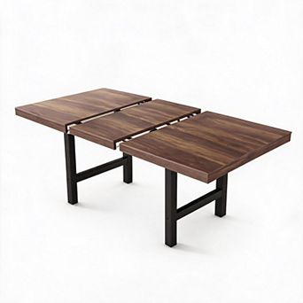 63"-83" Extendable Dining Table for 6-8, Kitchen Rectangle Table with Expandable, Space Saving