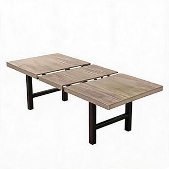 63"-83" Extendable Dining Table for 6-8, Kitchen Rectangle Table with Expandable, Space Saving