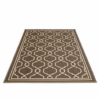 Reversible Outdoor Rug Waterproof Patio, Foldable Plastic Straw Area Rug for Camping RV Balcony Deck