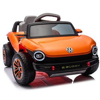 Toddler Electric Ride On Vehicle Licensed VW Beetle with LED Light Music Player for Outdoor Play