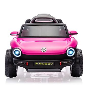 Toddler Electric Ride On Vehicle Licensed VW Beetle with LED Light Music Player for Outdoor Play