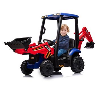 4-in-1 JCB Licensed 12V Electric Tractor for Children