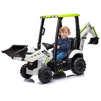 4-in-1 JCB Licensed 12V Electric Tractor for Children
