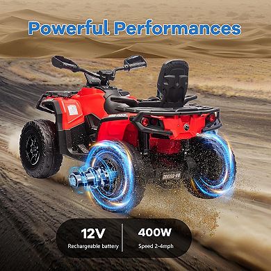12V 2-Seater Kids Electric ATV Ride-On Car