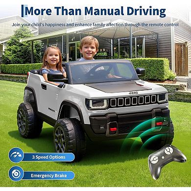 24V Electric Ride-On Car for Kids Ages 3-8
