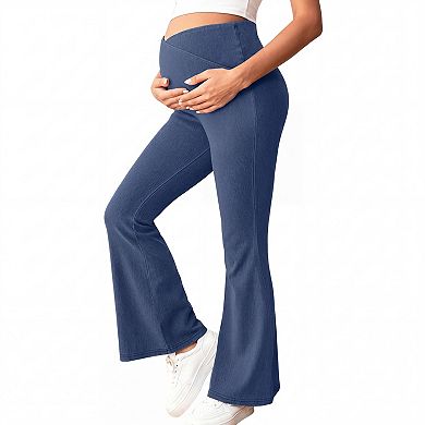 Women Maternity Leggings Over The Belly Yoga Pants