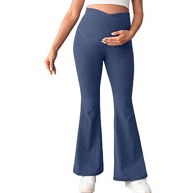Women Maternity Leggings Over The Belly Yoga Pants