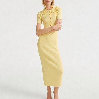 Women's Casual Maxi Sweater Dress Casual Stylish Fitted Lady Elegant for Party Wedding