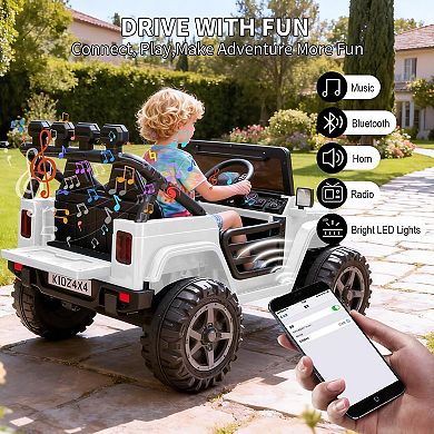 24V 2-Seater Electric Ride On Car for Kids