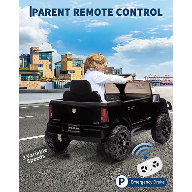 12V Licensed RAM Ride-On Pickup Truck for Kids