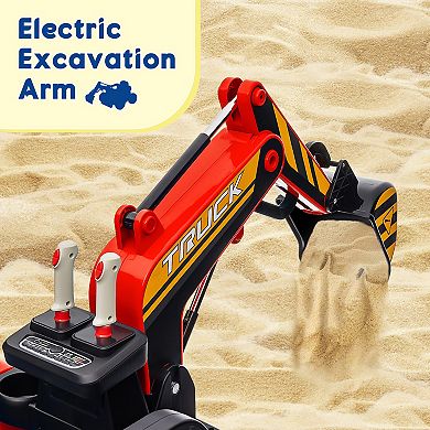12V 4WD Kids Ride On Excavator
