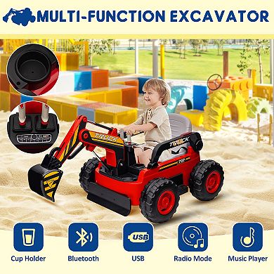 12V 4WD Kids Ride On Excavator