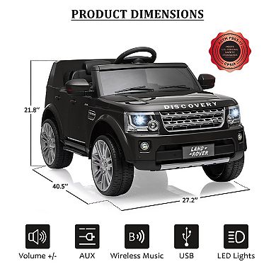 Licensed Land Rover Kids Electric Ride-On Truck