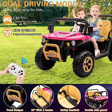 24V 2-Seater Kids Electric Dump Truck UTV