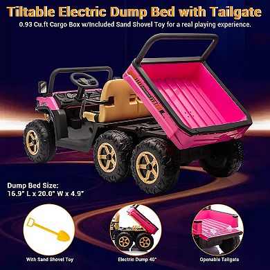 24V 2-Seater Kids Electric Dump Truck UTV