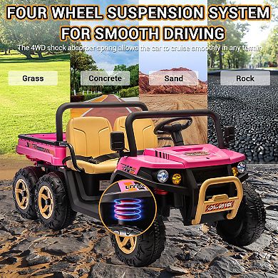 24V 2-Seater Kids Electric Dump Truck UTV