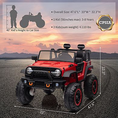 24V 2-Seater Kids Ride-On Truck