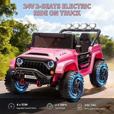 24V 2-Seater Electric Ride On Car for Kids