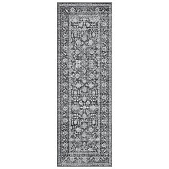 Floral Area Rugs Washable Print Boho Cute Carpet Non Slip Flower Low Pile for Living Room  Office