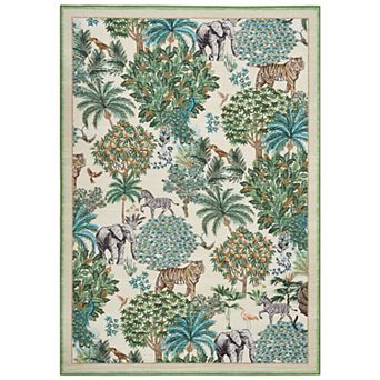 Floral Area Rug Modern Washable Rug Stain Resistant Non Slip Non Shedding Carpet For Home Decor