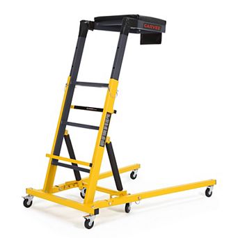 400LBS Height Adjustable . Foldable Mechanic Repair Creeper with 6 Swivel Wheels for Garage
