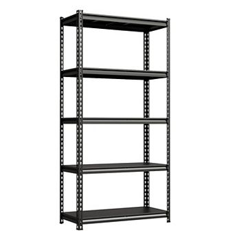 Adjustable Metal Shelving Unit, High Load Bearing Storage Organizer for Home Garage Kitchen Pantry