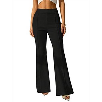 Women's High Waisted Wide leg Trousers Wide Leg Bell Bottom Pants for Office