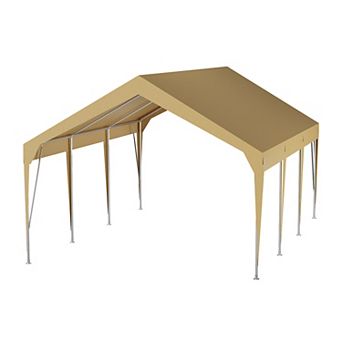 Waterproof Outdoor Car Canopy, 10x20 Portable Garage Shelter with UV Resistant Design for Vehicle