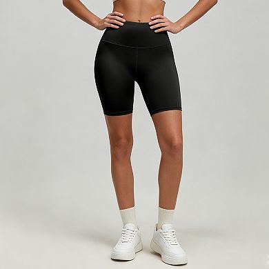 Women's High Waisted Yoga Biker Shorts Tummy Control Workout Compression Shorts
