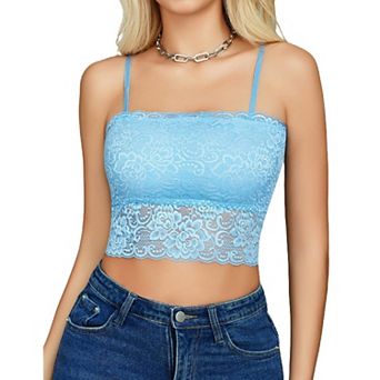 Avidlove Lace Tank Tops for Women Tube Fitted Basic Cami Undershirt
