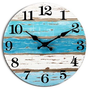 Silent Non-Ticking 8 Inch Vintage Rustic Nautical Wall Clock Decorative for Bedroom Kitchen Office