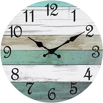 Silent Non-Ticking 8 Inch Vintage Rustic Nautical Wall Clock Decorative for Bedroom Kitchen Office