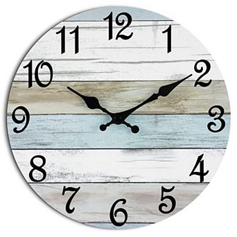 Silent Non-Ticking 8 Inch Vintage Rustic Nautical Wall Clock Decorative for Bedroom Kitchen Office