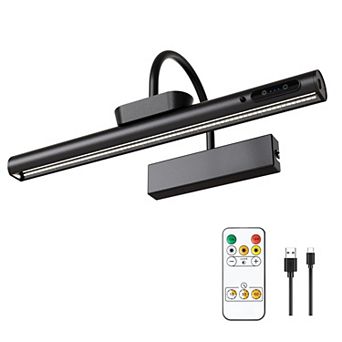 Dimmable Cordless Picture Light Rechargeable Wall Sconce with Remote Timer for Gallery Artwork