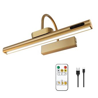 Dimmable Cordless Picture Light Rechargeable Wall Sconce with Remote Timer for Gallery Artwork