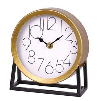 Modern Table Clock Silent Non-Ticking Desk Mantel Decor Bedroom Living Room Gift