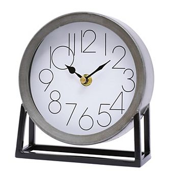 Modern Table Clock Silent Non-Ticking Desk Mantel Decor Bedroom Living Room Gift