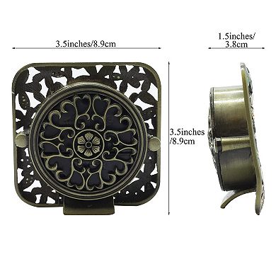 Vintage Metal Mini Table Clock Silent Analog Quartz Decorative Shelf Desk Clock