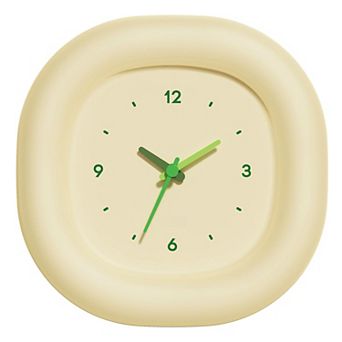 Cute Mini Analog Clock 6.9 Inch Silent Non-ticking Desk Wall Clock Pastel Bedroom Living Room